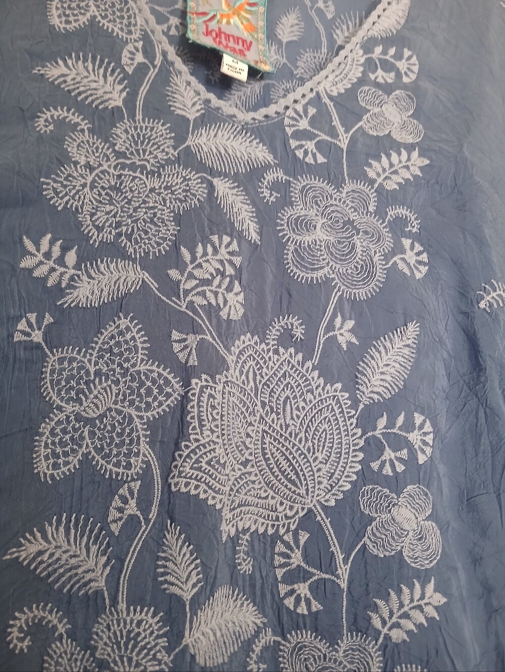 Johnny Was Blouse Top In Medium - Picture 4 of 4
